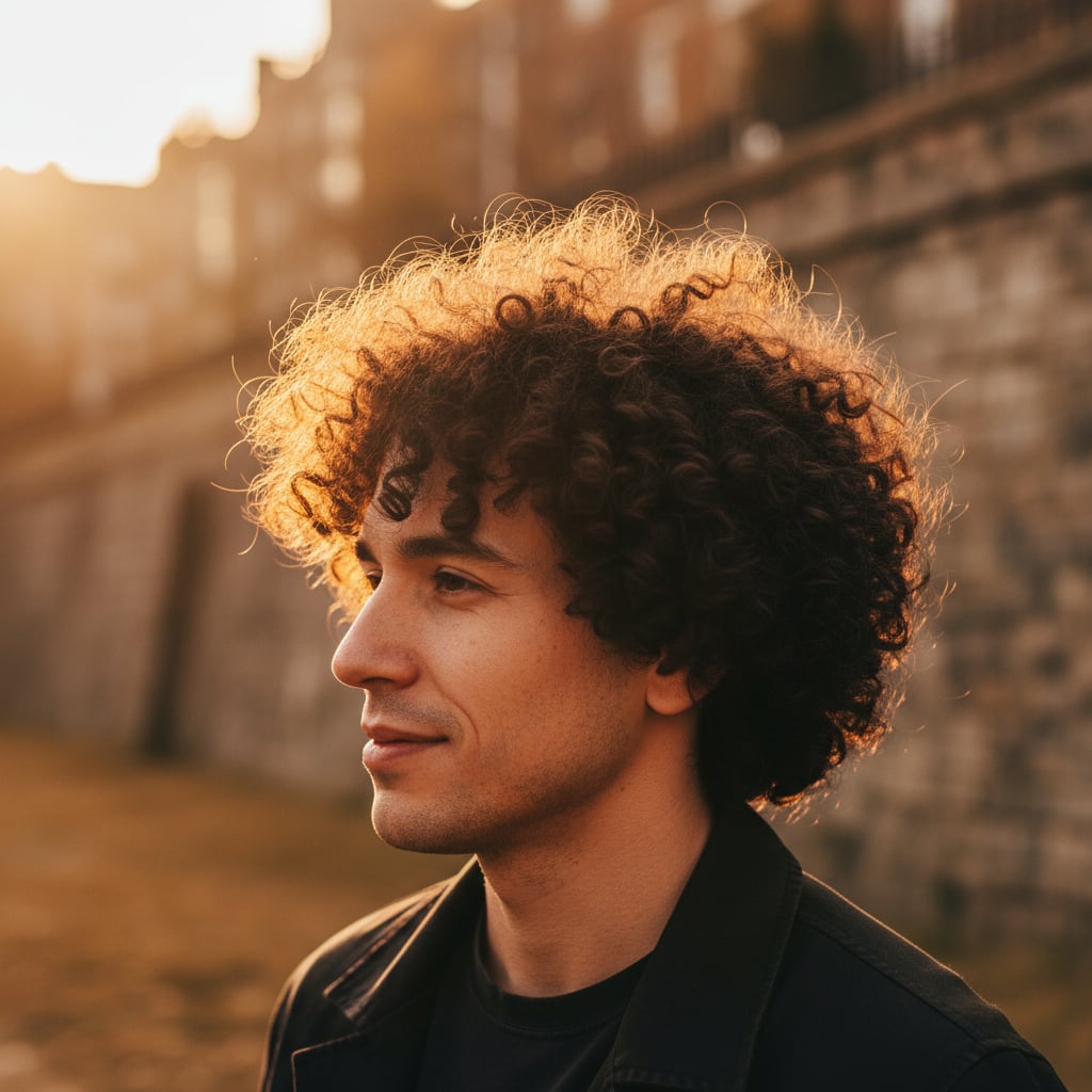 Cheveux bouclés homme : le guide complet (coupe et coiffage)